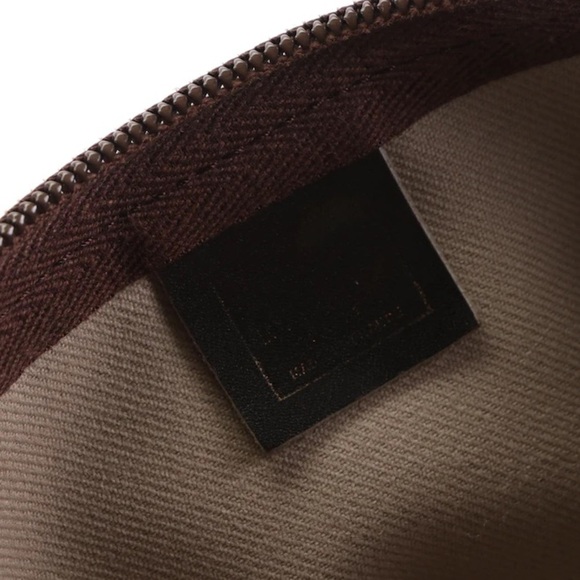 Printed brown leather Longchamp bag - Picture 11 of 11